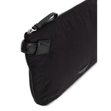 Bottega Veneta Black Nylon Clutch Bag