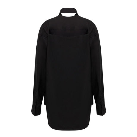 Balenciaga Black Cotton Long Dress