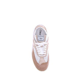 Chloé Beige Calf Leather Bos Taurus Low Top Sneakers