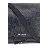 Balenciaga Black Calf Leather Bos Taurus Shoulder Bag