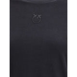 PINKO Black Cotton T-Shirt
