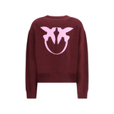 PINKO Bordeaux Wool Sweatshirt