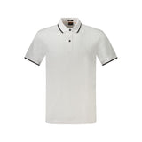 Hugo Boss White Cotton Men Polo Shirt
