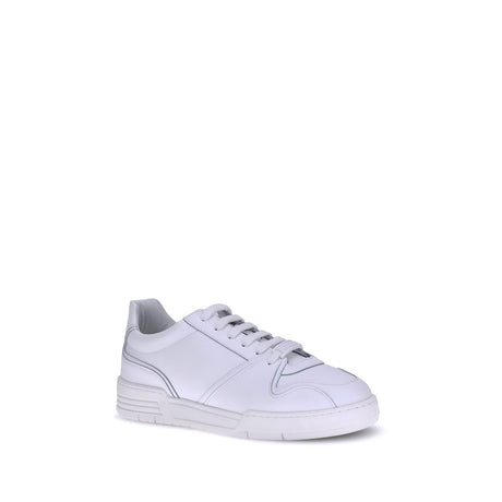 Moschino White Rubber Low Top Sneakers