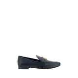 Tory Burch Black Calf Leather Bos Taurus Slip-On Loafers