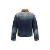 Alexander McQueen Blue Cotton Denim Jacket