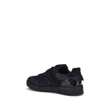 Moschino Black Calf Leather Bos Taurus Athletic Sneakers
