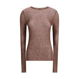 PINKO Brown Wool Sweatshirt