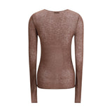 PINKO Brown Wool Sweatshirt