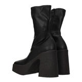 Stella McCartney Black Leather Ankle Boots