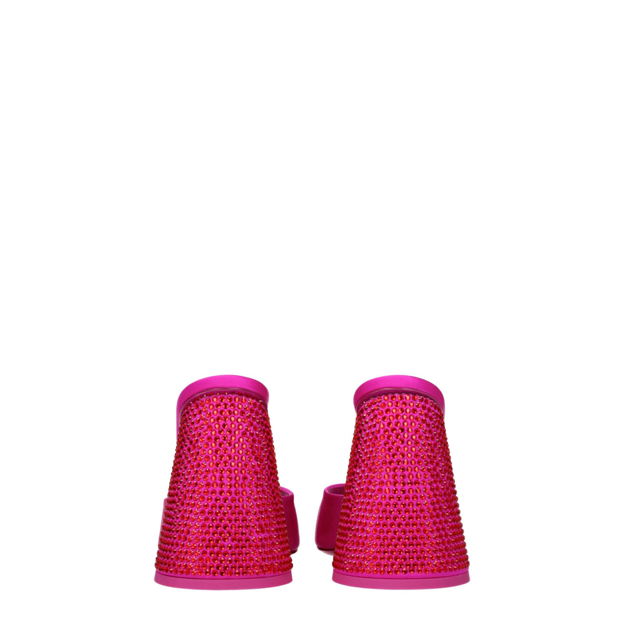 The Attico Pink Satin Platform Sandals