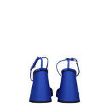 The Attico Blue Satin Platform Sandals