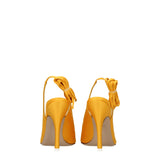 The Attico Orange Satin Pumps