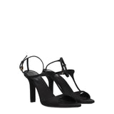 Givenchy Black Satin Stiletto Heel Sandals