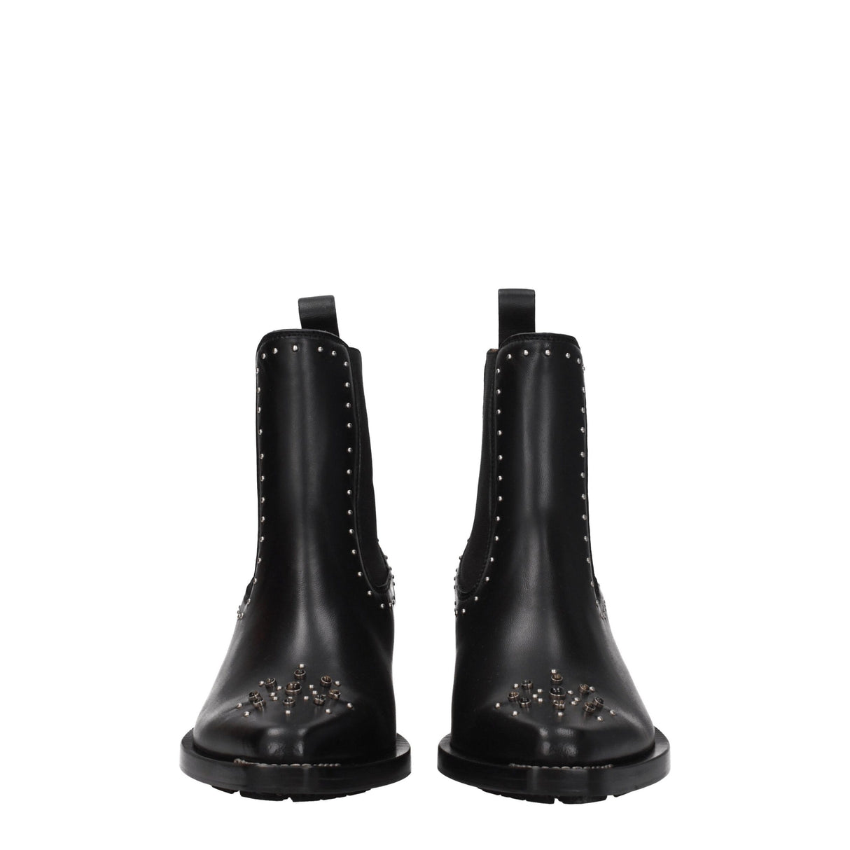 Chloé Black Leather Ankle Boots