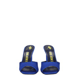 The Attico Blue Satin Stiletto Heel Sandals