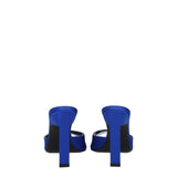 The Attico Blue Satin Stiletto Heel Sandals