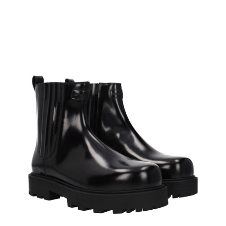Givenchy Black Leather Ankle Boots
