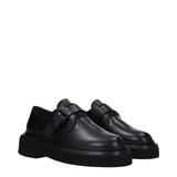 Max Mara Black Leather Oxfords And Derbies