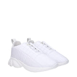 Burberry White Leather Sneakers