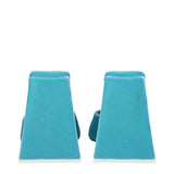 The Attico Light Blue Velvet Platform Sandals