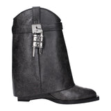 Givenchy Black Leather Ankle Boots