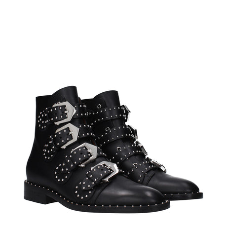 Givenchy Black Leather Ankle Boots