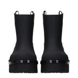 Chloé Black Cotton Ankle Boots