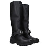 Burberry Black Leather Boots