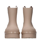 Chloé Pink Cotton Ankle Boots