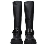 Burberry Black Leather Boots