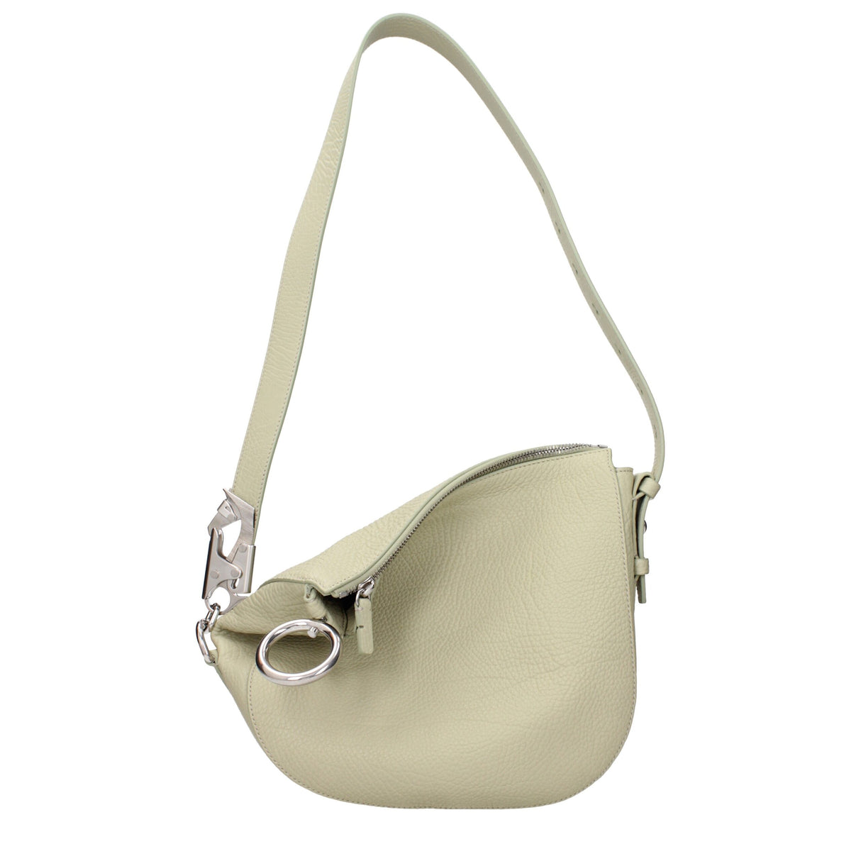 Burberry Green Leather Shoulder Bag