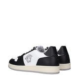 Versace White Leather Low Top Sneakers