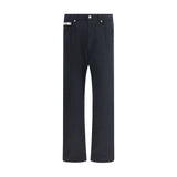 Moschino Black Cotton Casual Pants