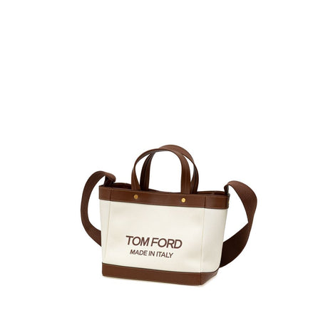 Tom Ford Beige Cotton Tote Bag