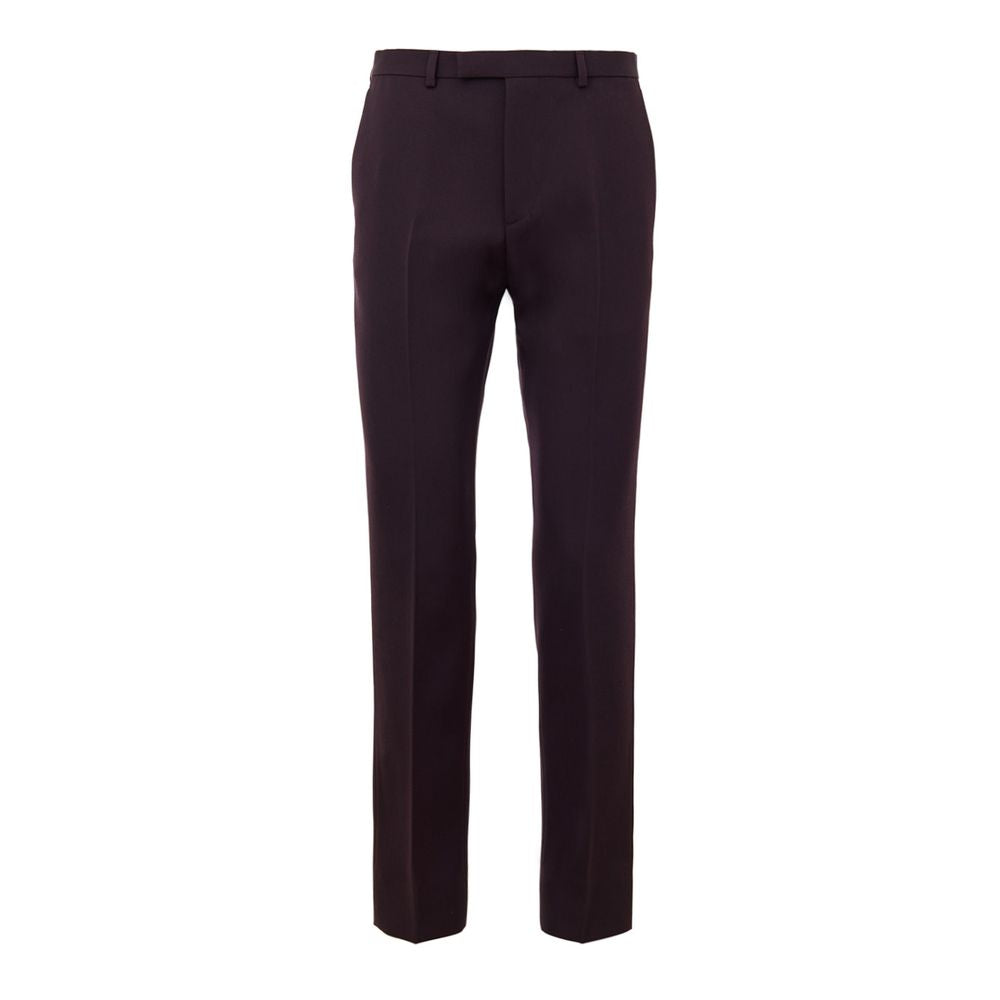 Gucci Bordeaux Wool Dress Pants