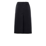 Gucci Black Wool Midi Skirt