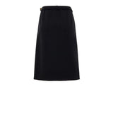 Gucci Black Wool Midi Skirt