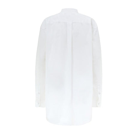 Gucci White Cotton Blouse