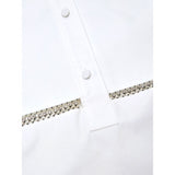Gucci White Cotton Blouse