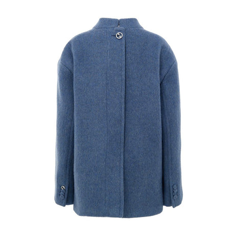 Gucci Light Blue Wool Coat