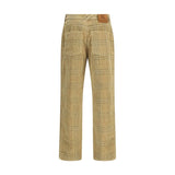 Burberry Brown Cotton Casual Pants