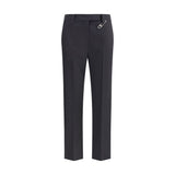 Prada Gray Fleece Wool Dress Pants