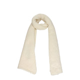 Off-White Beige Wool Scarf
