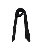 Balmain Black Viscose Foulard