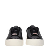 Kenzo Black Leather Low Top Sneakers