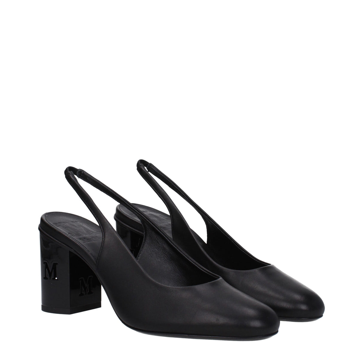 Max Mara Black Leather Pumps