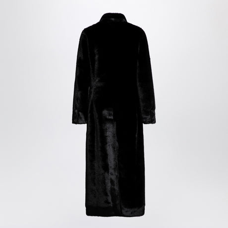 Sword 6644 Black long faux fur coat