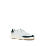 Saint Laurent White Calf Leather Bos Taurus Low Top Sneakers