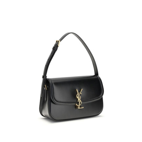 Saint Laurent Black Calf Leather Bos Taurus Shoulder Bag